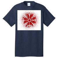 Vegvisir Red Spray  Yellow Blue Basic T-shirt | Artistshot