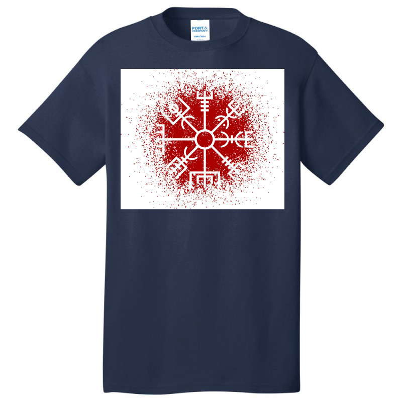 Vegvisir Red Spray  Yellow Blue Basic T-shirt | Artistshot