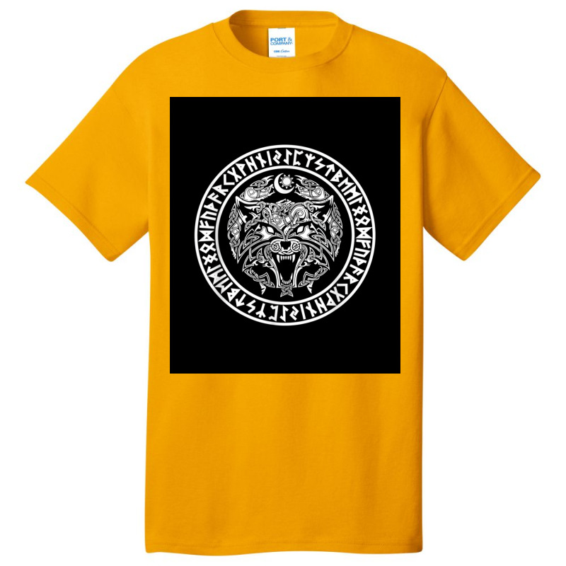 Viking Fenriswolf Fenrir Emblem Norse Mythology  Yellow Basic T-shirt | Artistshot