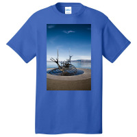 Viking Ship Sculpture Reykjavik Iceland  Aesthetic Hipster Basic T-shirt | Artistshot