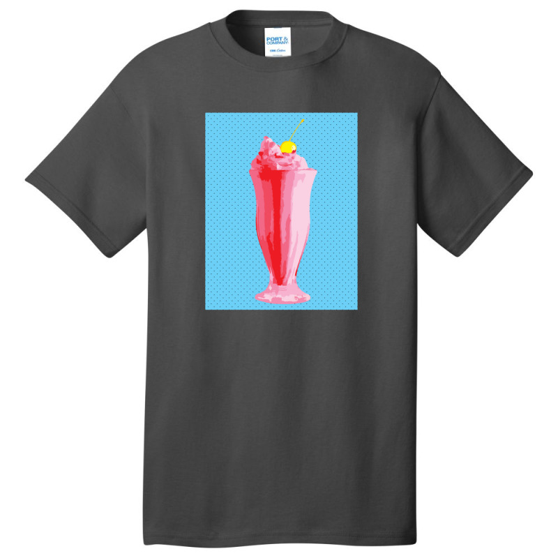 Red Milkshake Pop Art Basic T-shirt | Artistshot