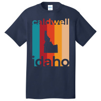 Caldwell Idaho Retro Basic T-shirt | Artistshot