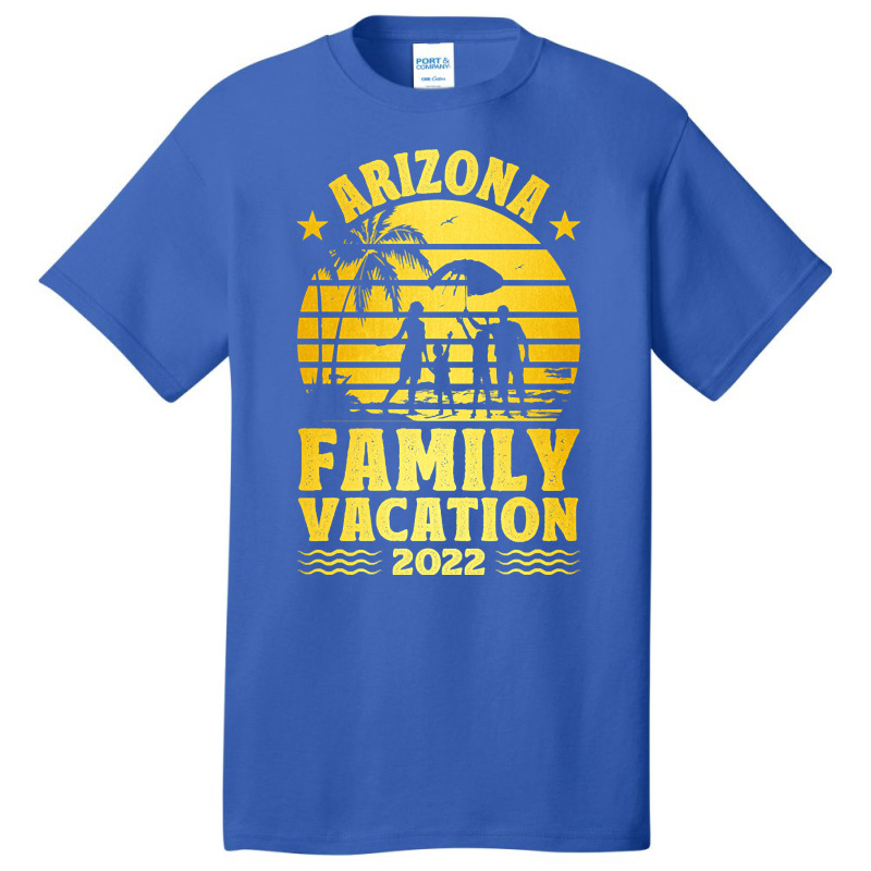 Arizona Family Vacation 2022 Gold Summer Vacation Trip Palm Trees Basic T-shirt by stumbledfeatures425 | Artistshot