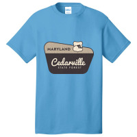 Cedarville State Forest Maryland Welcome Sign Basic T-shirt | Artistshot