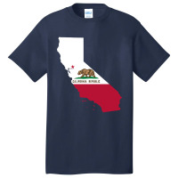 California Flag Map Basic T-shirt | Artistshot