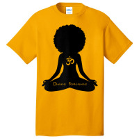 Womens Divine Feminine Black Girl Yoga Self Love Om Wellness T Shirt Basic T-shirt | Artistshot