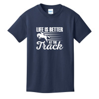 Hot Trend Life At The Track Horse Jockey Horse Race Basic Youth T-shirt | Artistshot