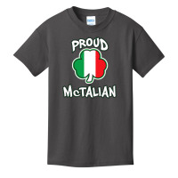 Mctalian Irish And Italian Pride Shamrock St Patricks Day Basic Youth T-shirt | Artistshot