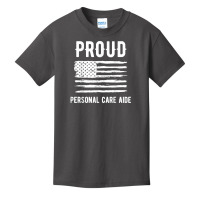 Proud Personal Care Aide Profession American Flag T Shirt Basic Youth T-shirt | Artistshot