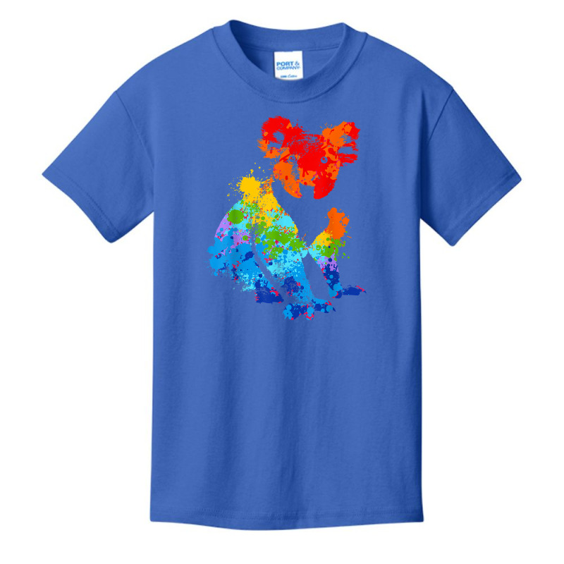 Splattering Paint Koala Drip Painting Koala T Shirt Basic Youth T-shirt | Artistshot