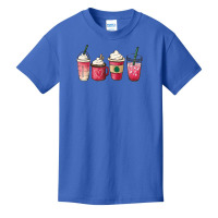 Valentine Coffee Heart Iced Coffee Lover Valentine's Day T Shirt Basic Youth T-shirt | Artistshot