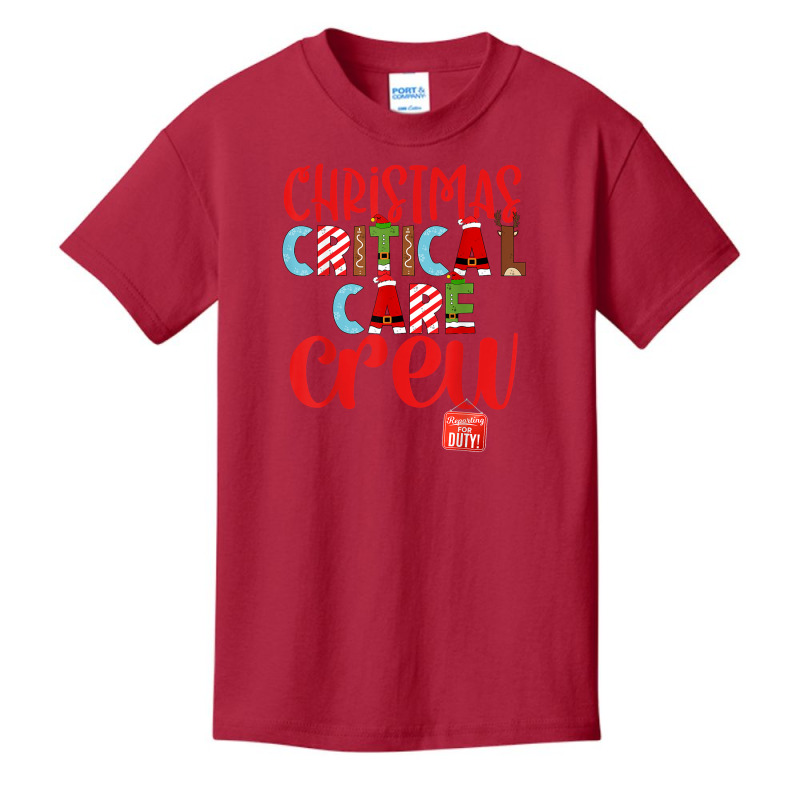 Christmas Critical Care Crew Nurse Tech & Aide Assistant Er T Shirt Basic Youth T-shirt by hyong5i4 | Artistshot