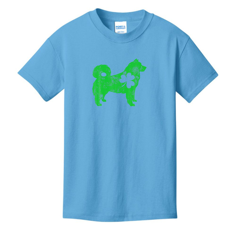 Alaskan Malamute St Patricks Day Boys Girls Shamrock Dog Basic Youth T-shirt | Artistshot