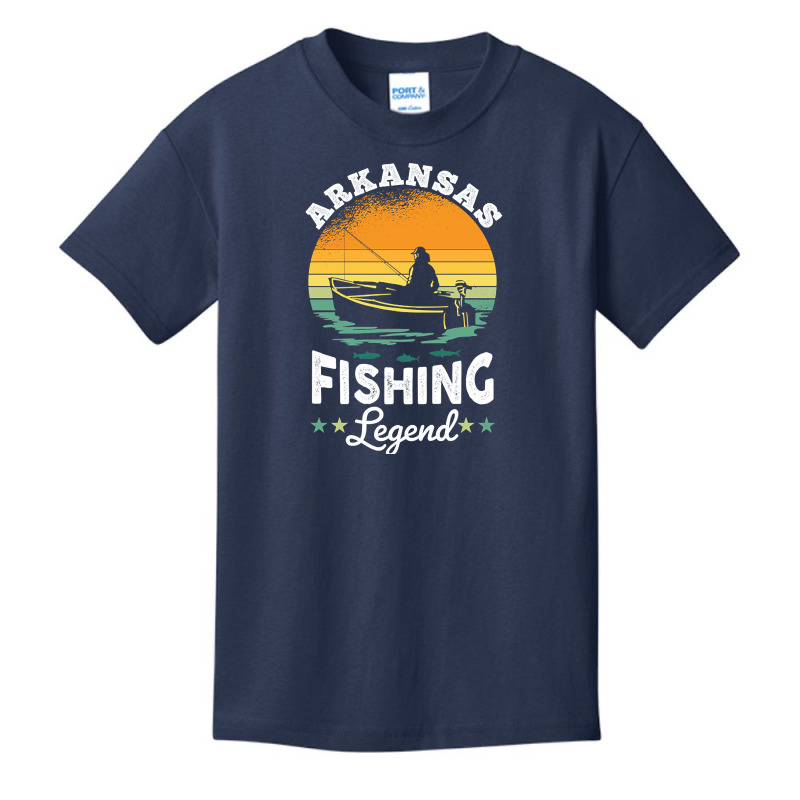 Arkansas Fishing Legend Usa Fisher Gifts Basic Youth T-shirt by ternacanuda | Artistshot