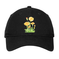 Orange Mexican Marigold Flowers T  Shirtorange Mexican Marigold Flower Adjustable Cap | Artistshot