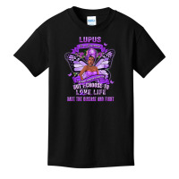 Lupus Awareness African American Warrior Purple Ribbon Women T Shirt Basic Youth T-shirt | Artistshot