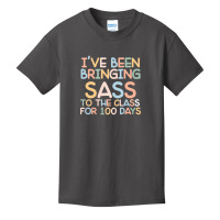 I Have Been Bringing Sass To The Class 100 Days Of School Basic Youth T-shirt | Artistshot