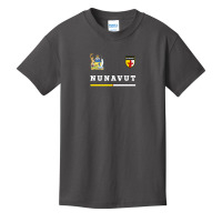 Nunavut Soccer/sports Flag National Pride Gift Basic Youth T-shirt | Artistshot