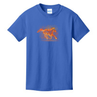 Running Fire Horse Basic Youth T-shirt | Artistshot