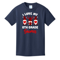 Limited Edition I Love My 6th Grade Gnomes Cute Valentines Day Teacher Basic Youth T-shirt | Artistshot