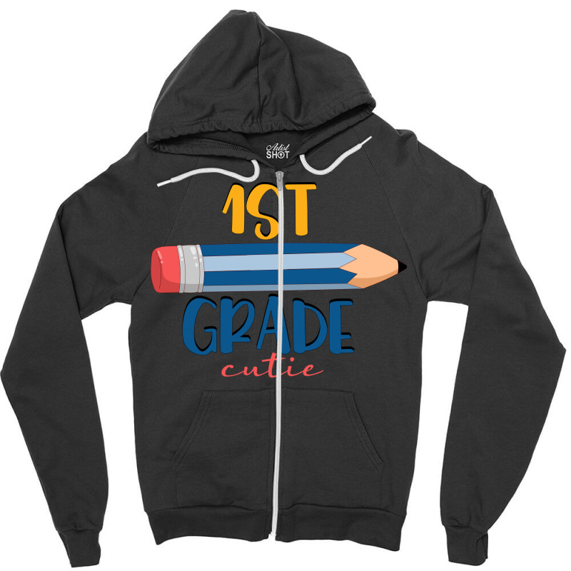 Back To School, Teacher, School 1st Grade Cutie Zipper Hoodie | Artistshot