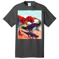 Ankylosaurus Vs Albertosaurus Poster Summer Basic T-shirt | Artistshot