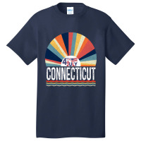 Connecticut 4th Of July Basic T-shirt | Artistshot