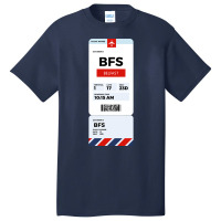 Belfast Boarding Pass Basic T-shirt | Artistshot