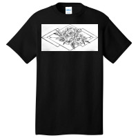 Art Deco Flower Basic T-shirt | Artistshot