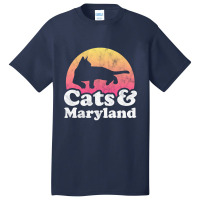 Cats And Maryland Gift For Men, Women, Kids Basic T-shirt | Artistshot