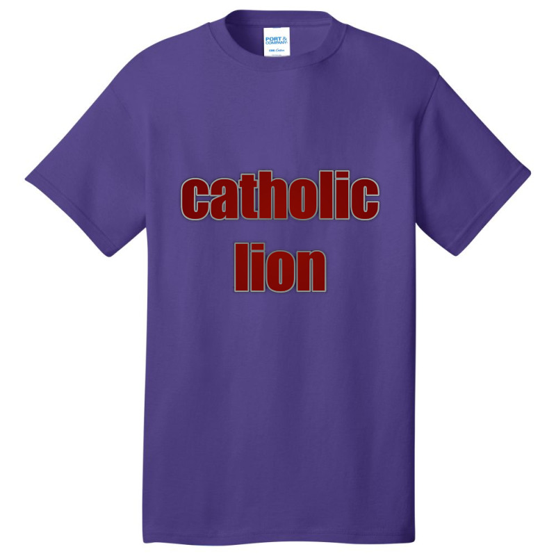 Catholic Lion From Catholic Pack Basic T-shirt | Artistshot