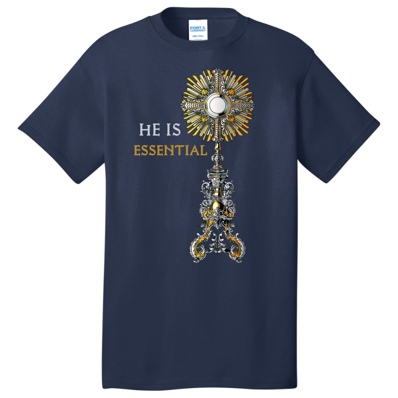 Catholic Monstrance Holy Mass Basic T-shirt | Artistshot