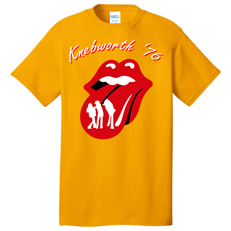 Knebworth '76 Basic T-shirt by mauschruonan2 | Artistshot