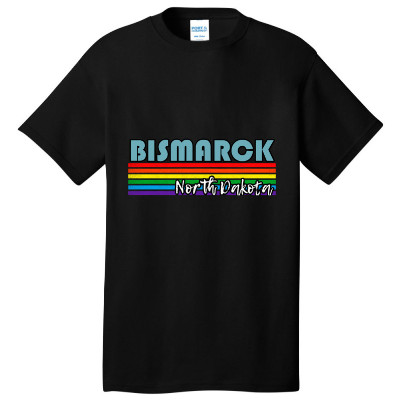 Bismarck North Dakota Pride Shirt Bismarck Lgbt Gift Lgbtq Supporter T Basic T-shirt | Artistshot