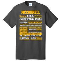 Mcconnell Name Shirt Mcconnell Born To Rule Basic T-shirt | Artistshot