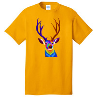 Deer With Pop Art Style Basic T-shirt | Artistshot