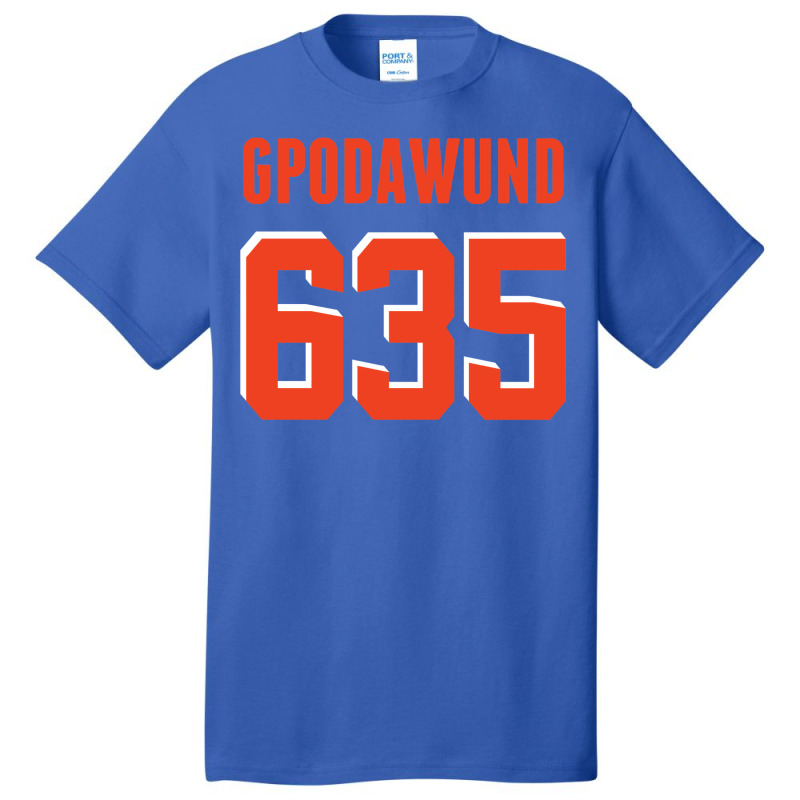 Gpodawund No. 635 (orange) Basic T-shirt by orahungrias | Artistshot