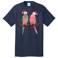 Christmas Parrots Basic T-shirt | Artistshot