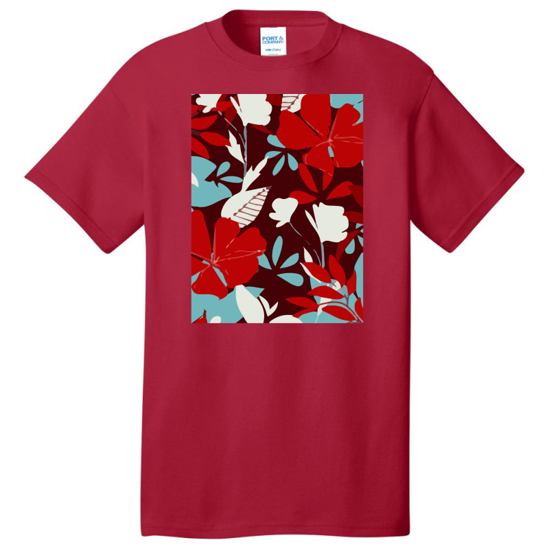 Trend With Tropical Leaves Flowers Basic T-shirt | Artistshot