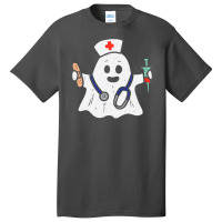 Nurse Ghost Scrub Halloween Costume For Nurses Women Rn Basic T-shirt | Artistshot