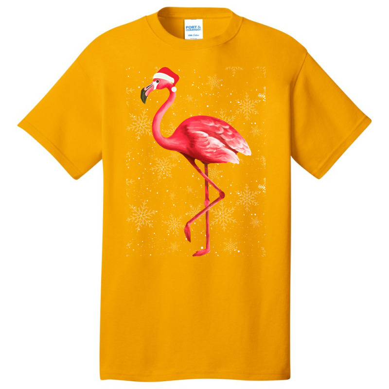 Flamingo Christmas Funny Flamingo Christmas Basic T-shirt | Artistshot