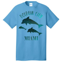 Dolphin City Miami Basic T-shirt | Artistshot