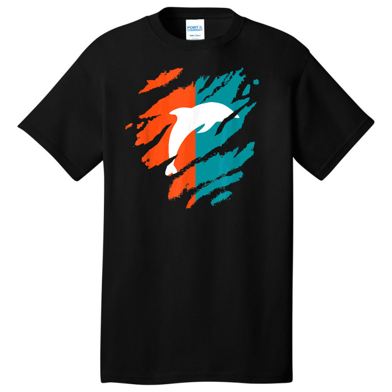 Miami Est 1966 Football Helmet Novelty Dolphin Sports 1 Basic T-shirt | Artistshot