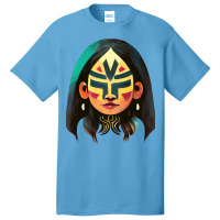 Copy Of Copy Of Mayan Luchador Warrior Woman 4 Basic T-shirt | Artistshot