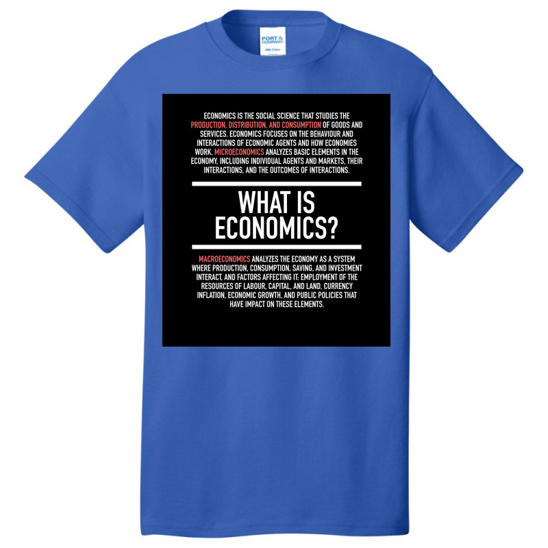 Economics Defined   Economist Poster Copy Basic T-shirt | Artistshot