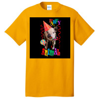 Party Animal Pig Design Poster Basic T-shirt | Artistshot