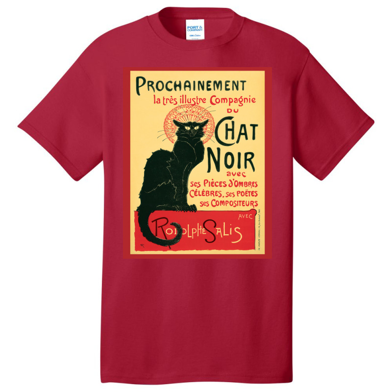 Prochainement Chat Noir Poster Copy Basic T-shirt | Artistshot