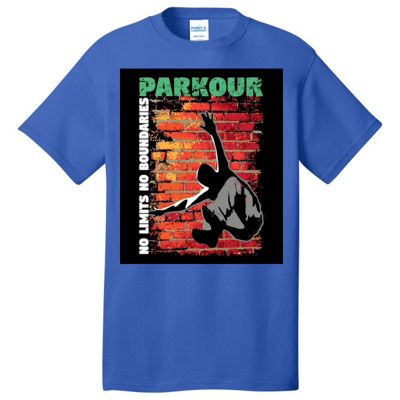 Parkour   No Limits No Boundaries Poster Basic T-shirt | Artistshot