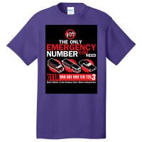 The All New Emergency Number Poster Copy Basic T-shirt | Artistshot