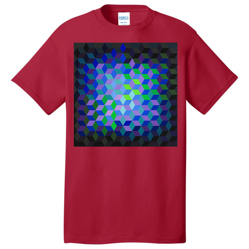 Victor Vasarely Ion 11, 1969 Poster Copy Basic T-shirt | Artistshot